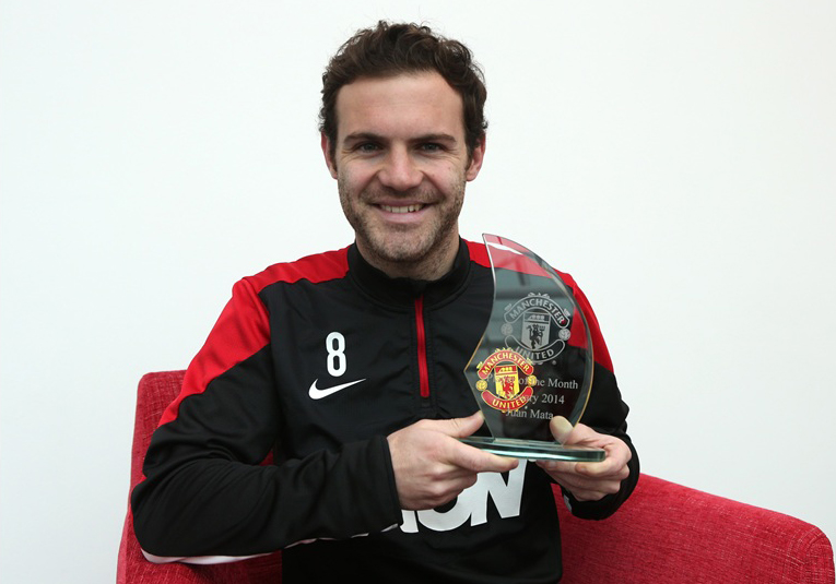 ข่าวแมนยู - มาต้าคว้ารางวัลแข้งยอดเยี่ยมเดือนกุมภาพันธ์