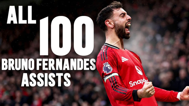 คลิป 100 แอสซิสต์ของบรูโน่กับทัพปีศาจแดง