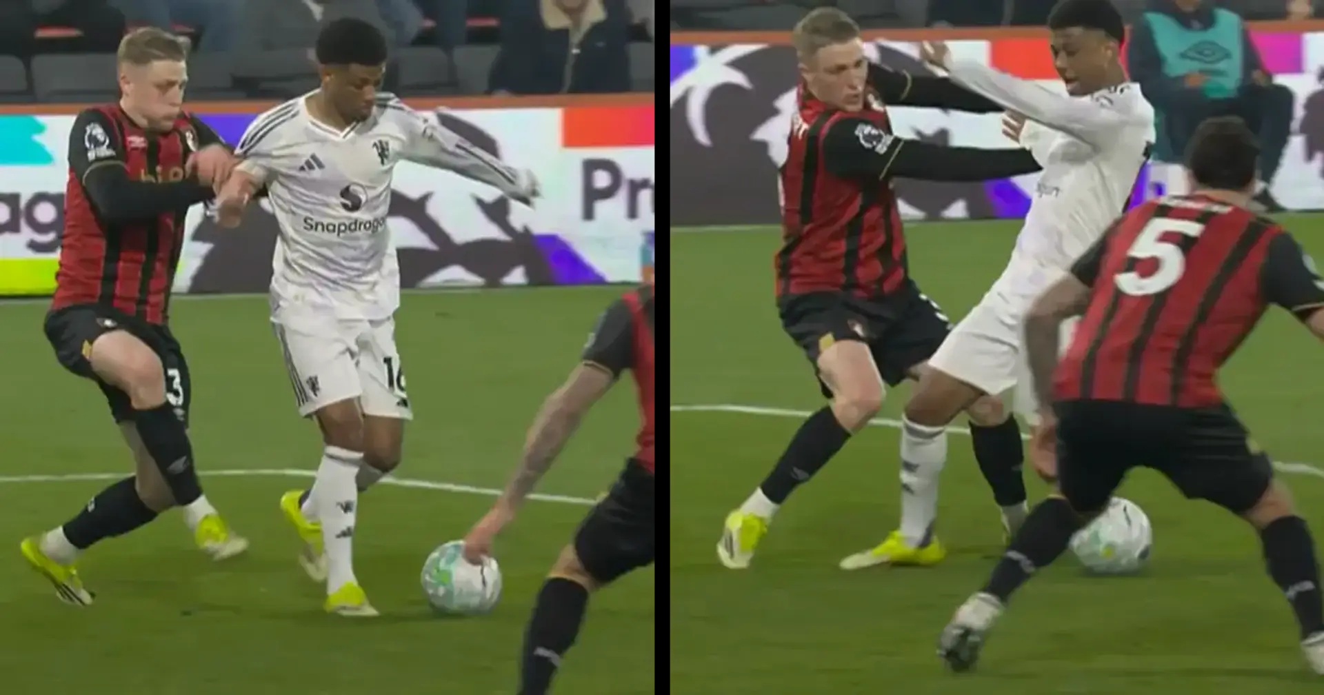 พรีเมียร์ลีกเฟิร์มผู้ตัดสินทำถูกแล้วไม่ให้ผีได้จุดโทษเกมเจ๊าบอร์นมัธ2-2